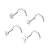 Stud para Ceja Curva de Aleación de Titanio F136, Barra para Oreja, Cuidado del Oído, Estilo Simple, Stud para Nariz de Mujer, Stud para Labio, Venta al por Mayor desde la Fábrica de Origen