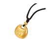 Loja de ouro mesmo estilo areia ouro pequeno ouro Tuo pingente antigo francês fu personagem lingote saco de bloqueio pequena gordura Fu pingente feminino sólido pequeno saco de dinheiro