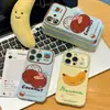 Adecuado para funda de teléfono Apple 17PROMAX, pegatina 3D de fruta de verano plátano coco, funda anticaídas iPhone18 14