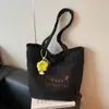 Bolso de Invierno de Pana Bordado, Moderno y Versátil, Nuevo Modelo 2026, Perro, Casual, Estudiante, Tote, Bolso de Hombro
