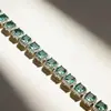 Pulseira Quadrada Grossa Cruzada Mais Vendida Microincrustada Moda Tendência Simples Pulseira Incrustada com Zircônia Venda Direta da Fábrica