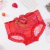 Fabricantes populares atacado sexy bordado lingerie feminina transparente renda quente cintura baixa algodão entrepernas calcinhas