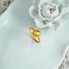 Anillo nuevo de oro arena vietnamita, anillo de dedo índice ovalado de encaje estilo lujo ligero, estilo femenino, joyería de mano de larga duración al por mayor