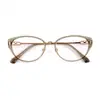 Gafas de Moda de Gama Alta con Montura de Carey Estilo Retro Ojo de Gato Artefacto para Maquillaje Cero Espejo con Estampado de Leopardo Luz Antiazul Se Pueden Combinar con el Grado de Miopía Para Hacerte Más Delgado