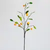 Ramas Artificiales de Frutas Estilo Chino con Kumquats Pequeños Colgantes y Naranjas de Azúcar, Arreglos Florales de Diseñador, Arte Floral de Alta Gama, Paisajismo con Vegetación