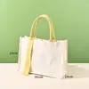 Bolsa de lona personalizada con logo, gran capacidad, bolso tridimensional, práctico y versátil para la temporada de regreso a clases para empresas y universidades