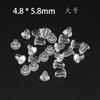 Accesorios de bricolaje, pendientes de plástico, tapones de silicona, pendientes de plata de ley, tapones de pendientes, fabricantes de pendientes al por mayor