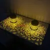 Lámpara de Pared Solar para Exteriores Transfronteriza Lámpara de Proyección Mandala Girasol Flor de Peonía Lámpara de Pared Exterior