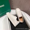 Sapatos Brancos de Couro Genuíno com Solado Grosso para Mulheres, Novo Estilo Primavera 2026 Sapatos Biscoito, Tênis Esportivos Casuais Versáteis, Sapatos Plataforma Femininos