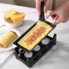 Mini Parrilla Portátil Transfronteriza para Queso con Bandeja Antiadherente y Portavelas, Estufa de Calentamiento de Alimentos Occidentales de Crema para Acampar