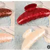 Presilha de Cabelo Grande em Forma de Leque com Acabamento de Luxo, Pente Simples e Elegante para Coques na Parte de Trás da Cabeça, Quantidade Mínima de Pedido para Atacado