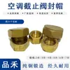 Válvula de Cierre Unidad Exterior Aire Acondicionado Tapón de Latón Rosca Interna Tuerca Universal Tapa Dividida Tapa de Tubería Accesorios