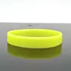 Pulseiras de Cor Sólida em Estoque, Pulseiras de Silicone Luminosas, Embossadas para Grupos Jovens e Estudantis, Pulseiras de Cor Sólida com Anéis de Luz