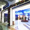 Navidad Mimbre 2.7m Guirnalda Luminosa Encriptada Puerta de Mimbre Pilar de Mimbre Árbol de Navidad Techo Exterior Decoraciones Verdes