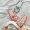 Fábrica de Zapatos Qidan Zapatillas Primavera y Otoño para Mujer Hogar Transpirables Suela Suave Zapatillas de Lino Antideslizantes Exteriores Zapatillas de Algodón y Lino para Cuatro Estaciones Mujer