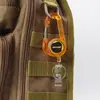 Mochila Retrátil com Mola Armazenamento Cinto para Garrafa de Água Clipe de Chaveiro Portátil Fácil de Puxar Preto