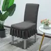 Capa de Cadeira Espessada Capa de Banqueta Capa Elástica Encosto de Cadeira Universal Doméstico Tudo-em-Um Capa Simples para Cadeira de Mesa de Jantar