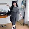 Conjunto de Verano para Niñas 2025 Nuevo Elegante Camiseta de Manga Corta para Niños y Pantalones de Pierna Ancha Conjunto de Dos Piezas para Niños Mayores Trendy