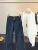 Nuevos Jeans Rectos Elásticos de Dos Botones para Mujer Otoño 2026, de Cintura Alta, Corte Ajustado, Pantalones Casuales Versátiles