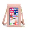 MADLEY2022 nueva bandolera de moda para mujer, cartera para teléfono móvil con pantalla táctil de cuero PU, bolso de hombro de color sólido retro para mujer