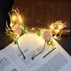 Tiara de cabelo luminosa adorno de cabeça pelo de raposa orelhas de gato tiara Barraca de Festival da Primavera barraca de feira noturna produtos pequenos brinquedos atacado
