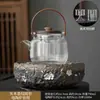 Conjunto de Chá Rústico de Cerâmica para Venda por Atacado com Fogão Elétrico de Cerâmica, Aparelho Vintage Doméstico para Preparo de Chá em Cerâmica