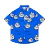Camisas Florales de Comercio Exterior Transfronterizo, Manga Corta, Unisex, Estilo Pareja, Estilo Vacaciones en la Playa, Festival Songkran, Camisas Tailandesas, Chaquetas