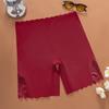 Leggings de Cintura Alta Plus Size com Renda, Alta Elasticidade, Respiráveis, Confortáveis, Três Pontos, Seda Gelo, Sem Costura, Controle de Barriga, Levanta Bumbum, Shorts de Segurança