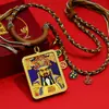 Montaña Wutai Dragón Cinco Ojos Dios Thangka Finamente Elaborado Pintado en Oro Cinco Caminos Estilo Tibetano Cuerda Dios de la Riqueza Semi-Pintado a Mano Caja Gawu Colgante de Collar