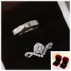 Anillos de Pareja Japoneses y Coreanos, Anillos de Boda con Diamantes Artificiales, Propuesta en Vivo, Anillos Falsos, Accesorios de Boda de Moda para Mujer, Estilo Popular de Moda