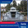 Estela Preta Chinesa Coração Escultura de Pedra Lápide Cemitério Rural Cemitério Terra Túmulo Gravura Combinação Tradicional Estela de Pedra Conjunto Estela