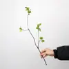 Ramas Secas Pequeñas Simuladas, Hojas de Otoño, Ramas Falsas, Arreglos Florales Decorativos Chinos para Hogar y Hotel, Adornos y Accesorios de Plantas Verdes Simuladas