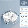 Soporte Triangular de Esquina para Lavabo, Lavabo Cerámico de Esquina Grande para Apartamentos Pequeños, Montado en Pared, Forma de Abanico