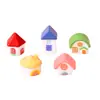 Produto Novo Original Mini Casa Realista Decoração de Casa em Miniatura, Cena Colorida de Casa de Bonecas de Conto de Fadas Ornamento de Resina