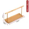 Cesta de Mano de Bambú, Cesta para Snacks, Bandeja de Bambú Natural, Plato para Frutos Secos de Sala de Estar, Cesta para Snacks, Bandeja para Snacks de Té y Frutas, Tejido de Bambú