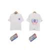 Transfronterizo. Diseño de Marca de Moda 26Ss Estampado de Letras de Herradura. Camisas Casuales de Manga Corta de Moda para Hombres, Mujeres y Parejas