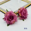 Rosa simulada de outono flor de rosa fornecimento transfronteiriço núcleo de botão europeu cabeça de rosa pequena decoração de casamento fábrica atacado tecido de seda