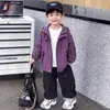 Chaqueta Camuflada de Primavera y Otoño para Niños 2026 Nuevo Estilo Ropa de Otoño para Bebés Chaqueta con Capucha Elegante para Niños Top