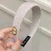Diadema de tela rosa claro para mujer, moda retro, versátil, pinza para el pelo para frente alto, pinza para el pelo a cuadros coreana