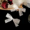 Pinza para el pelo de encaje blanco puro con lazo para hermana, pinza blanca, pinza de pico de pato, pinza lateral, pinza suave, accesorio para el cabello, nuevo