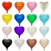 Globo de Foil de Aluminio en Forma de Corazón de 18 Pulgadas Color Único Decoración de San Valentín Decoración de Habitación de Boda Venta al por Mayor
