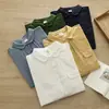 Colección Otoño 2026: Cardigan de Color Sólido Estilo Japonés con Cuello Solapa y Bolsillo para Mujer Camisa de Manga Larga Top Casual Tendencia al por Mayor
