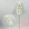 Materiais florais em tons de branco para salões de casamento, móveis para vitrines, adereços de flores de seda para decoração suave, arranjos de flores, marcadores de corredor, buquês artificiais atacado