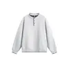 Top Masculino Ace Estilo Étnico Retrô Americano Gola Henry Casual Jovem Estudante Meninos Pulôver Moletom Hw3801
