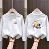 Roupa de Baixo Infantil Gola Alta Meia Outono/Inverno Novo Estilo Veludo Alemão Roupas de Outono para Meninos Top de Manga Longa Quente e Versátil para Crianças de Meia-Idade a Mais Velhas