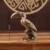 Animales Retro Latón Macizo Antiguo Tucán Loro Adornos Estudio Oficina Escritorio Mascota de Té Pequeña Vajilla de Cobre Al por Mayor