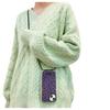 Adecuado para Niche Estampado Leopardo Morado Iphone15Promax Funda Bandolera para Teléfono Móvil Apple 14 Anticaída 13 Funda Protectora