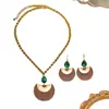 Pendientes de Cuero con Tachuelas de Diamante Vintage, Estilo Retro Simple, Pendientes Elegantes y Únicos, Pendientes Vintage de Gota de Agua para Mujer