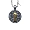 Colar Medalha de São Bento Pingente de Cruz em Aço Inoxidável com Acabamento Banhado a Ouro e Prata Proteção Espiritual e Joias de Fé Comprimento da Corrente 52cm Pingente Religioso Católico para Homens e Mulheres