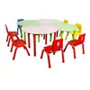 Yifanmei Juego de Mesa y Sillas Personalizado para Niños de Jardín de Infancia Mesa de Aprendizaje Rectangular Elevable Anti-Golpes y Resistente al Desgaste